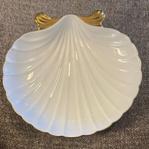 Christian Dior 24K Gold Shell Dish – Vintage Estate Piece Toni Clark